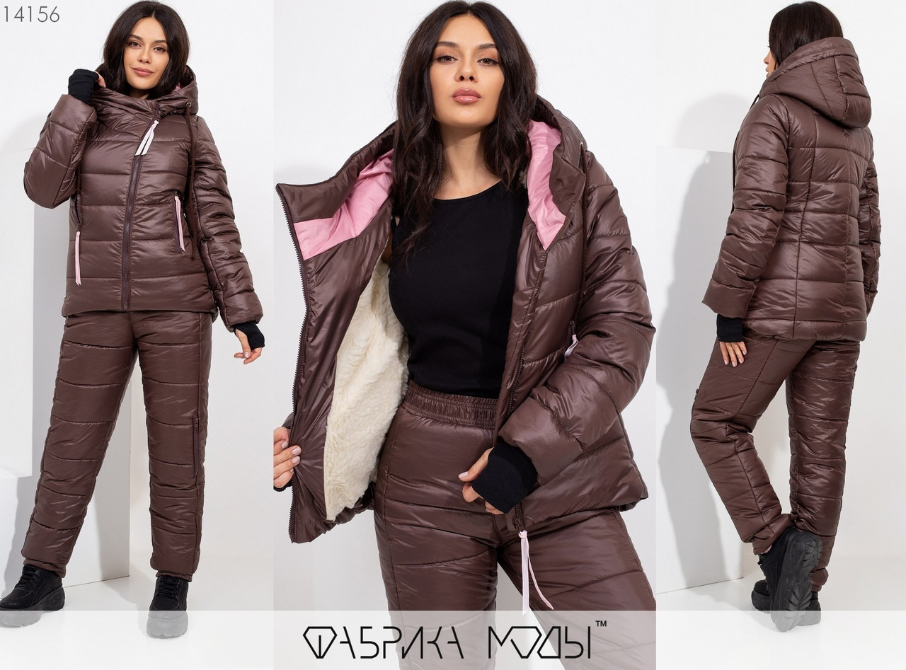 

Лыжный костюм женский (4 цвета) - LC/-221 48-50, шоколад, Черный