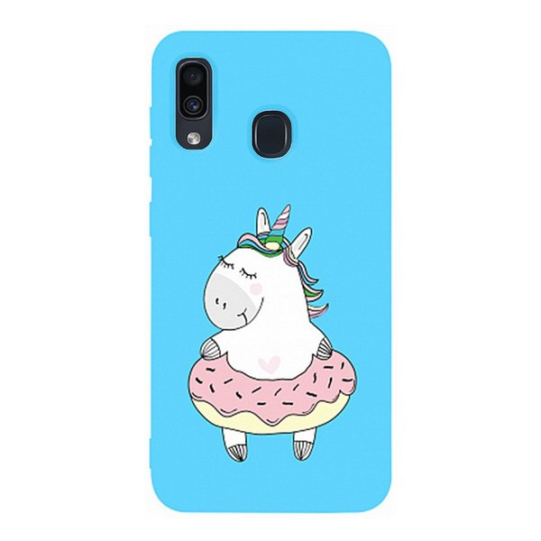 

Накладка для Samsung Galaxy A305 A30/Galaxy A205 A20 TOTO Matt TPU 2mm Case Unicorn Donut Sky Blue