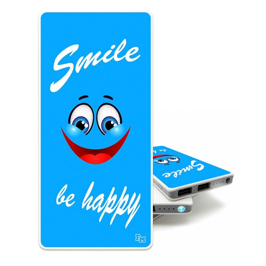 

Power Bank с принтом Smile, 7500 мАч (E189-32)