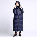 Женское пальто непромокаемое зимнее на Slimtex, большой и стандартный размер 42-78+, фото 9