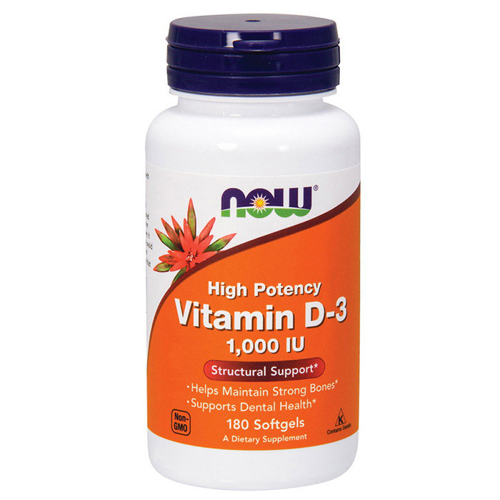 

Витамин д3 Now Foods Vitamin D-3 1000 IU (180 капс) нау фудс