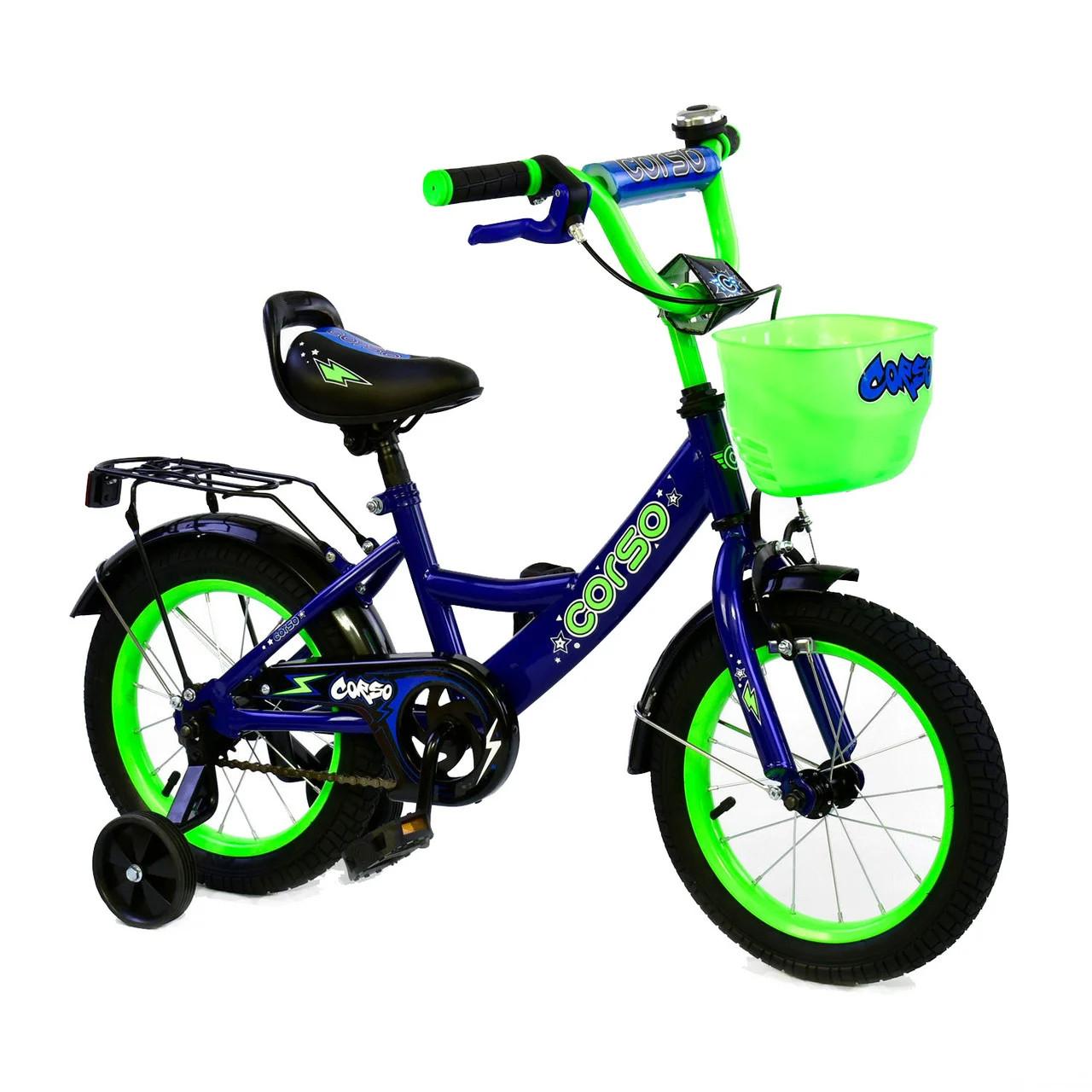 Велосипед Корсо 14 дюймов. Велосипед Corso 14 синий. Велосипед 14 дюймов синий. Велосипед синий двухколёсный.