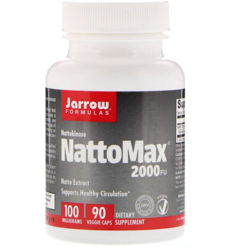 

Наттокиназа Jarrow Formulas "NattoMax 2000 FU" 100 мг (90 капсул)