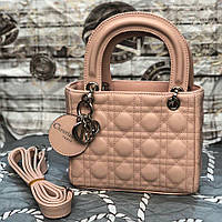 Женская сумка в стиле Dіоr Lady (Диор Леди), розовый цвет