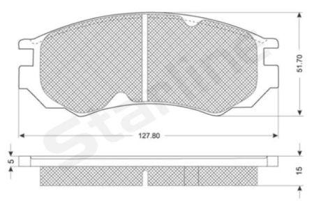 

Тормозные колодки к-кт. NISSAN PRIMERA Hatchback (P11) / NISSAN PRIMERA (P11) 1990-2002 г.