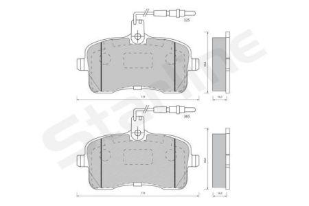 

Тормозные колодки к-кт. PEUGEOT 407 (6D_) / PEUGEOT 407 купе (6C_) 2004-2011 г.