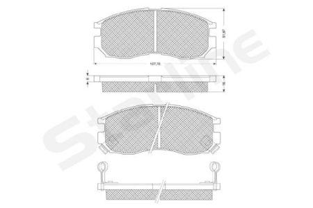 

Тормозные колодки к-кт. HYUNDAI SANTAMO / MITSUBISHI LANCER V 1986-2008 г.