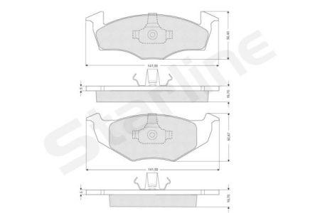 

Тормозные колодки к-кт. VW VENTO (1H2) / SEAT IBIZA II (6K1) 1991-2009 г.