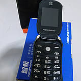 Телефон-машинка Феррари, телефон раскладушка Newmind F15 черный цвет, на 2 сим-карты, фото 3