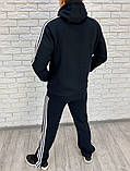 Мужской спортивный костюм черный, фото 2