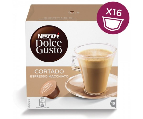 Кофе в капсулах NESCAFE Dolce Gusto Cortado 16 шт. (Нескафе Дольче ГусНет в наличии