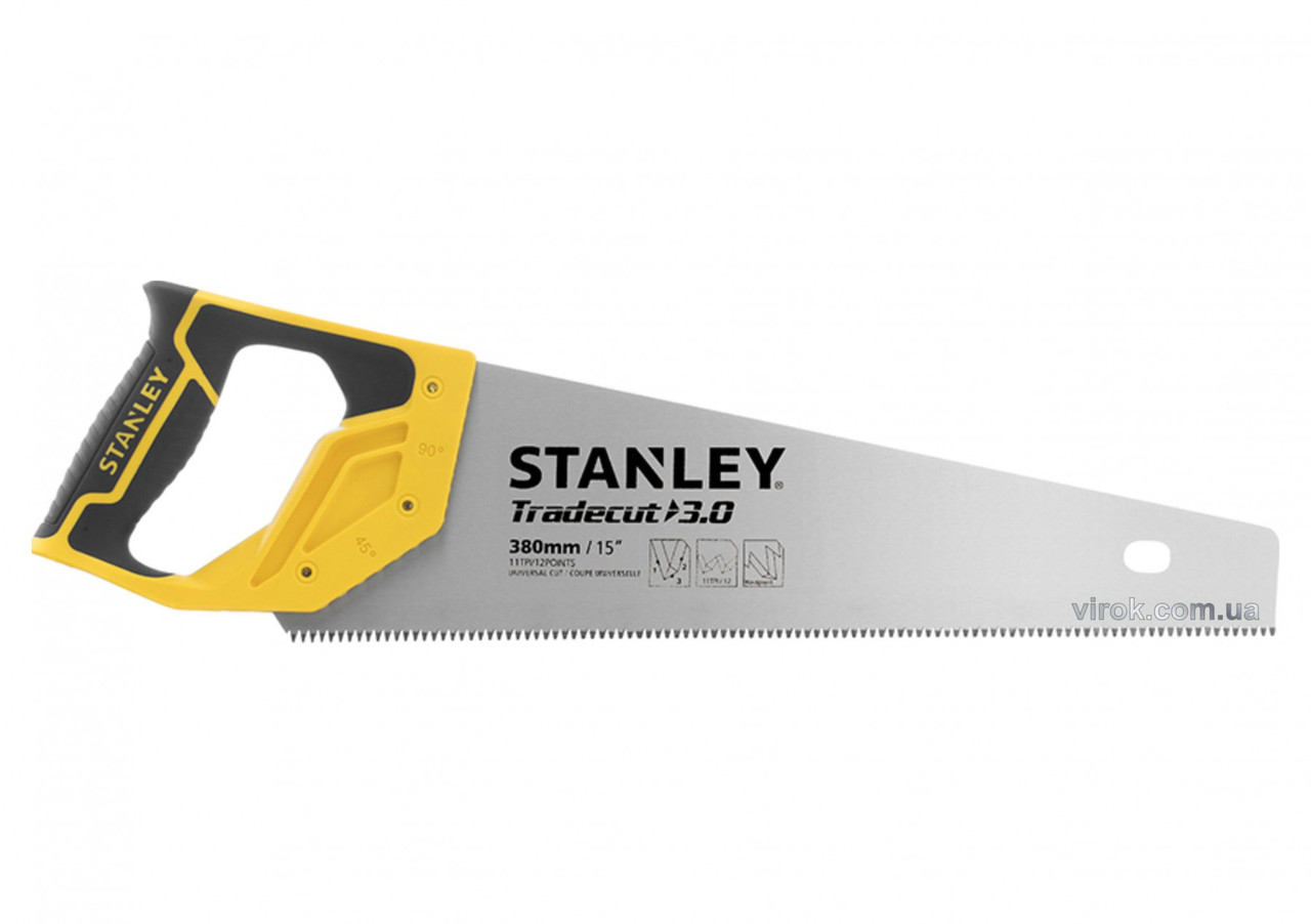 

Ножівка по дереву STANLEY "Tradecut" 380 мм 11 зубів/1"