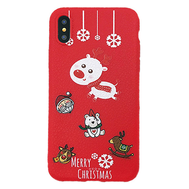 

Чехол накладка xCase на iPhone XS Max Christmas Holidays №1, Красный