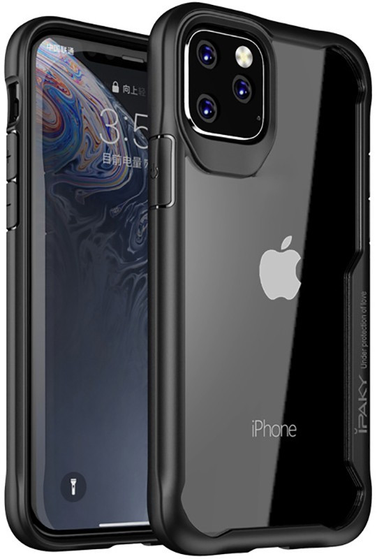 

Чехол-накладка Ipaky Survival TPU Frame Injected Anti-Scratch PC Case Apple iPhone 11 Pro Black #I/S, Черный