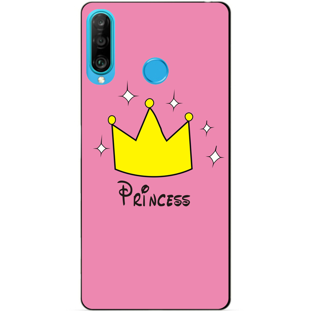 

Силиконовый бампер чехол для Huawei P30 Lite с рисунком Princess, Разные цвета