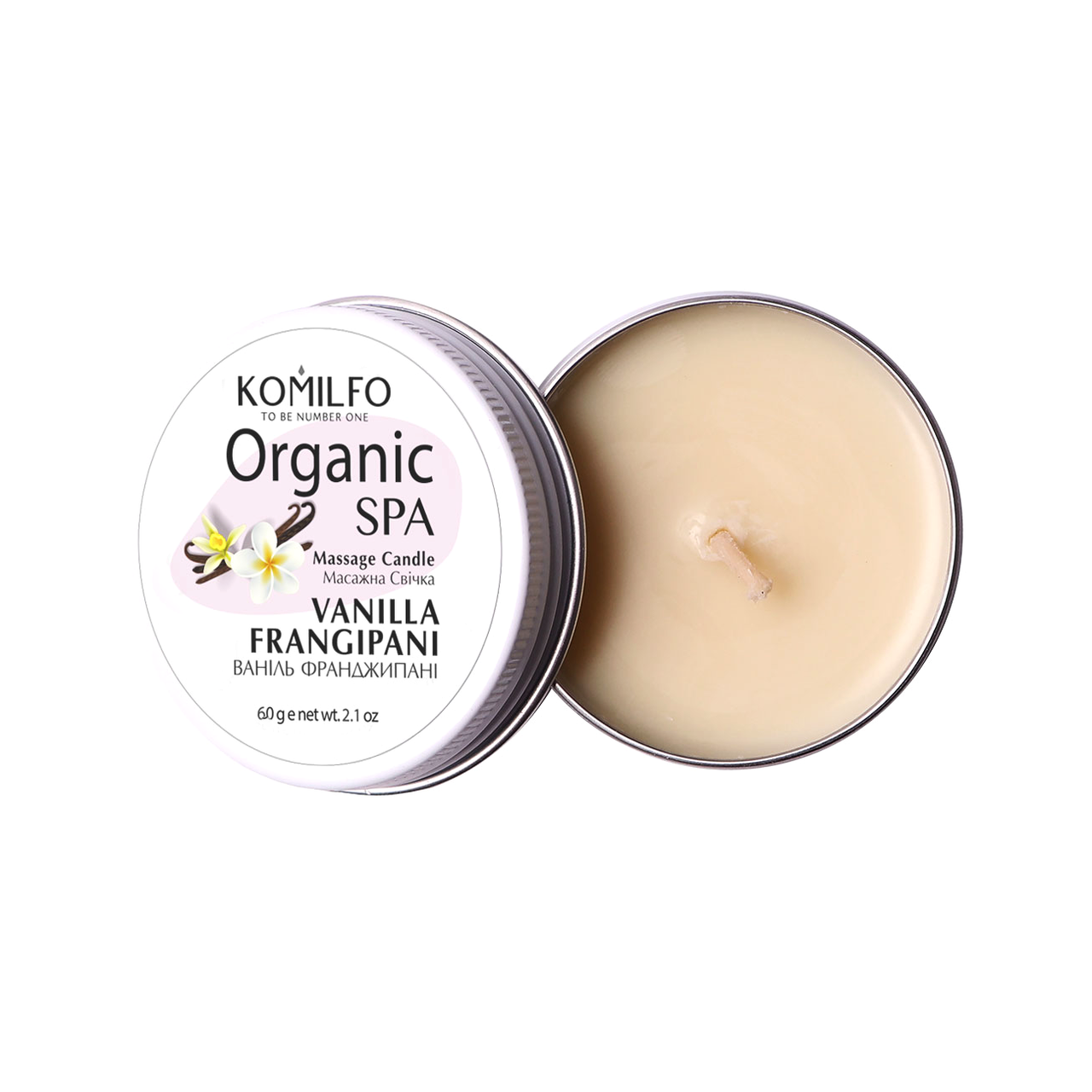 

Массажные свечи Massage Candle Organic SPA 60 г Komilfo