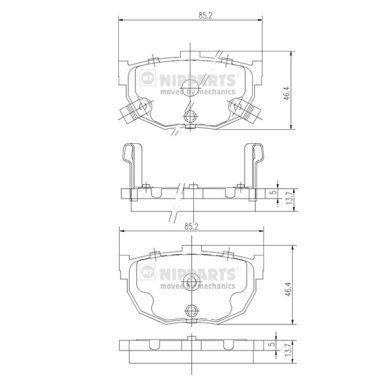 

Тормозные колодки к-кт. HYUNDAI TIBURON купе / KIA CERATO KOUP (TD) 1985-2012 г.