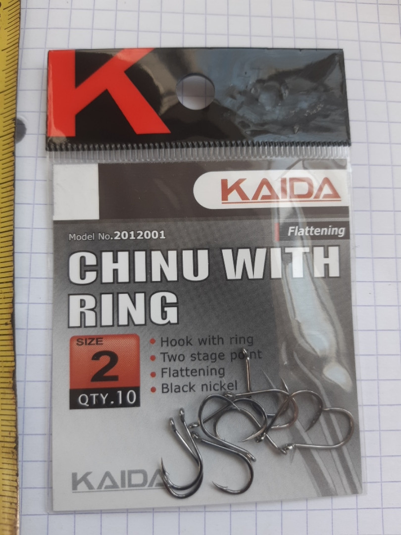 Крючки Kaida Chinu With Ring. 10 шт.  √ 2