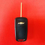 Викидний ключ для Chevrolet (Шевроле) Cruze 3-кнопки 433 Mhz чіп ID 46, фото 2