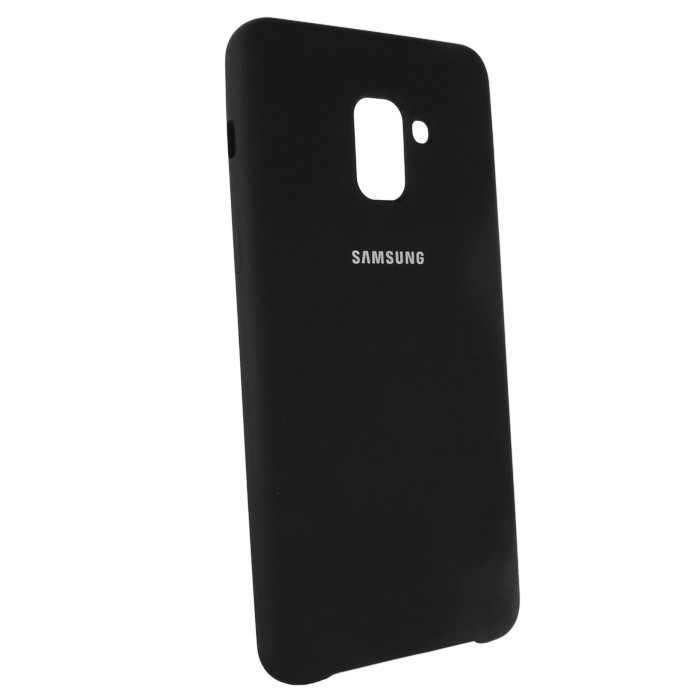 

Чехол Silicone Case для Samsung Galaxy A8 Plus 2018 A730 прорезиненный оригинальный черный