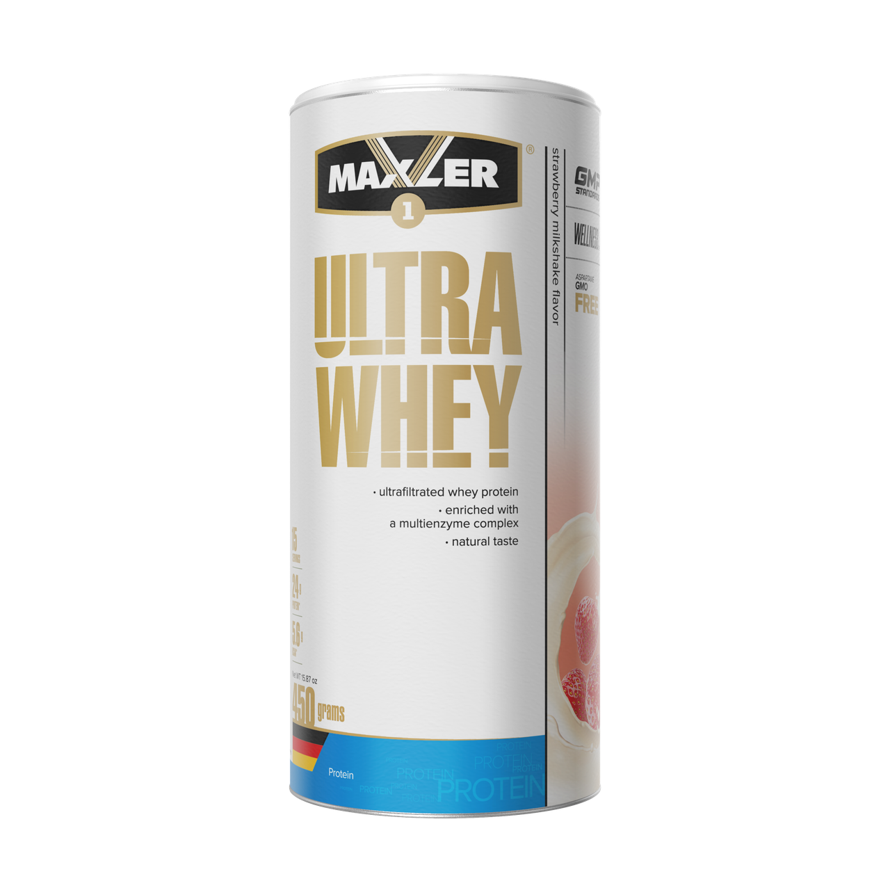 

Протеин Maxler Ultra Whey 450 г – клубничный милкшейк