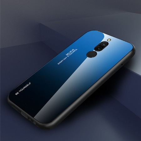 

Чехол Gradient для Xiaomi Redmi 8 Blue-black, Комбинированный