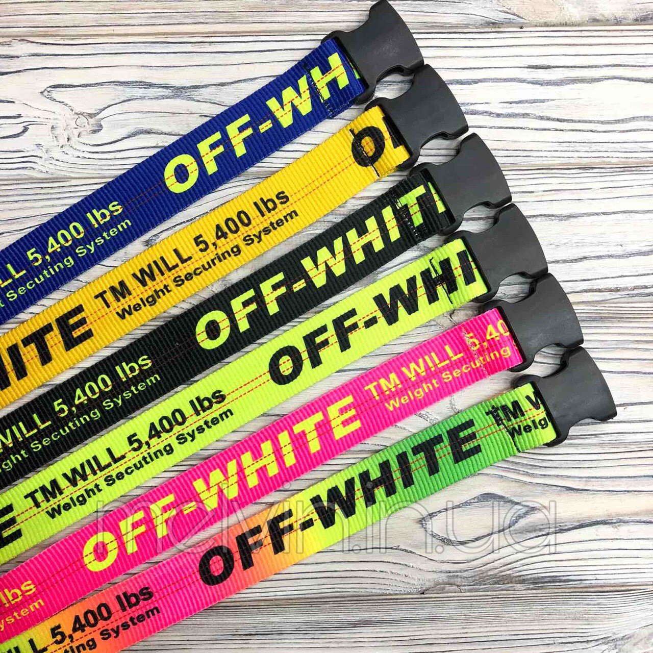 

Трендовые ремени в стиле Off-White Унисекс ОПТ, Разные цвета