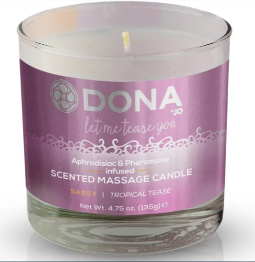 

Массажная свеча DONA Scented Massage Candle Tropical Tease SASSY (135 гр)