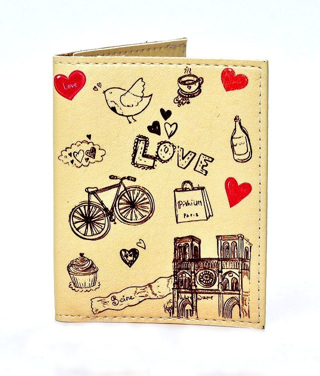 

Обложка на ID паспорт Lovely. Бежевый