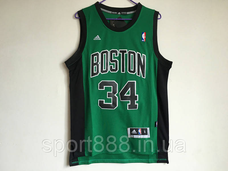 

Вышивка зеленая мужская майка Adidas Pierce №34 (Пирс) команда Boston Celtics NBA