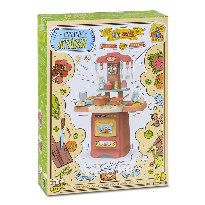 

Игровой набор "Сучасна Кухня" 7425 свет, звук, 29 аксессуаров, 2 цвета, "FUN GAME"