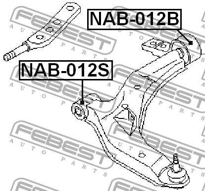 

Сайлентблок рычага NISSAN ALMERA TINO (V10) 1998-2006 г.