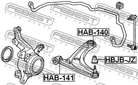 

Сайлентблок рычага HONDA JAZZ II (GD_, GE3, GE2) 2001-2008 г.