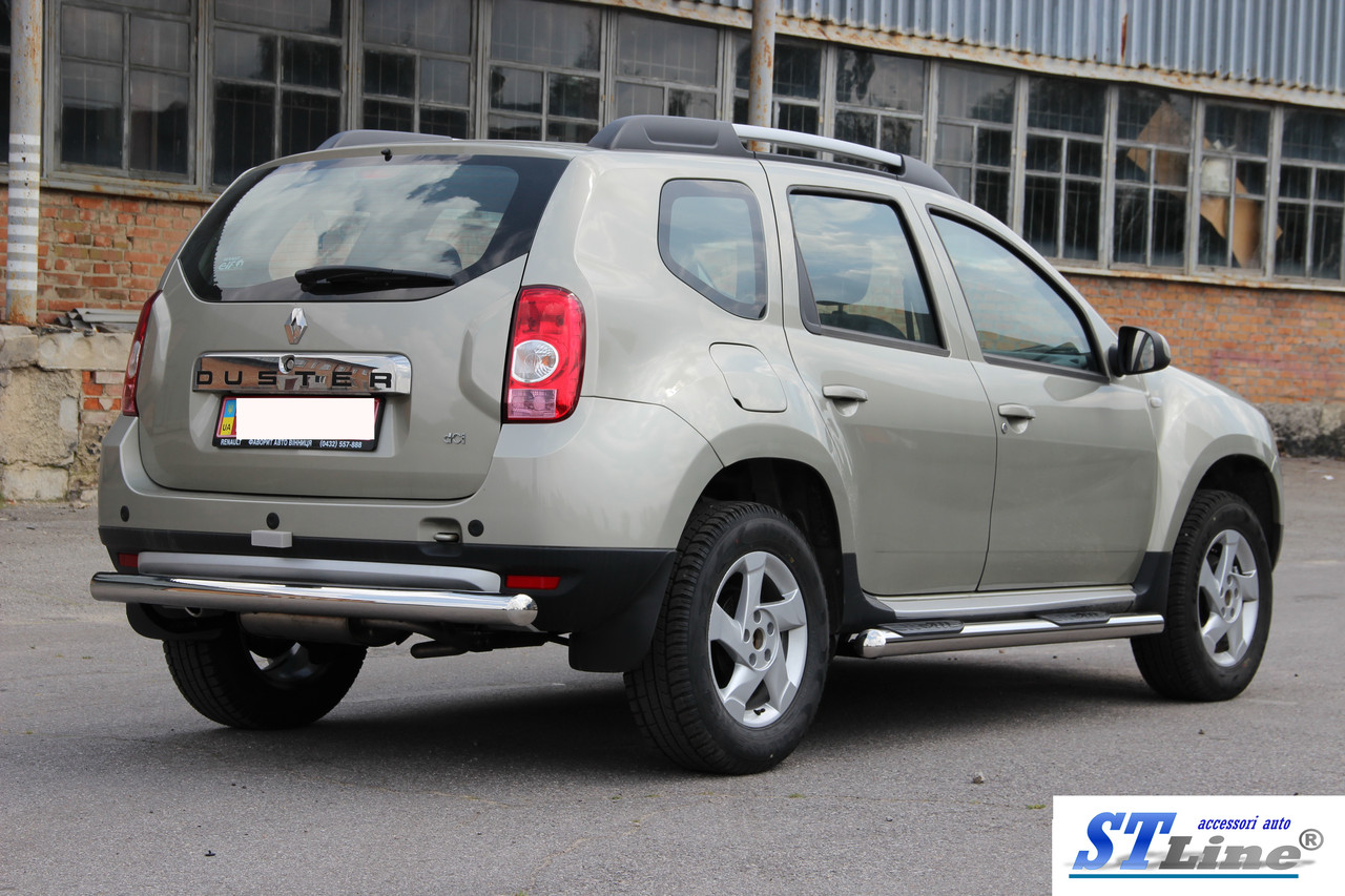 

Dacia Duster (10+) защитная дуга защита заднего бампера на для Дачия Дастер Dacia Duster (10+) d60х1,6мм