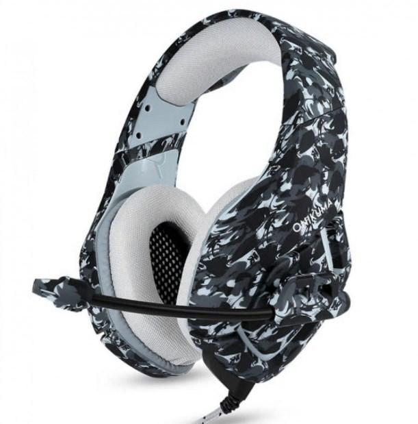 

Игровые наушники геймерские ONIKUMA K1-B с микрофоном камуфляж Black (Черный)