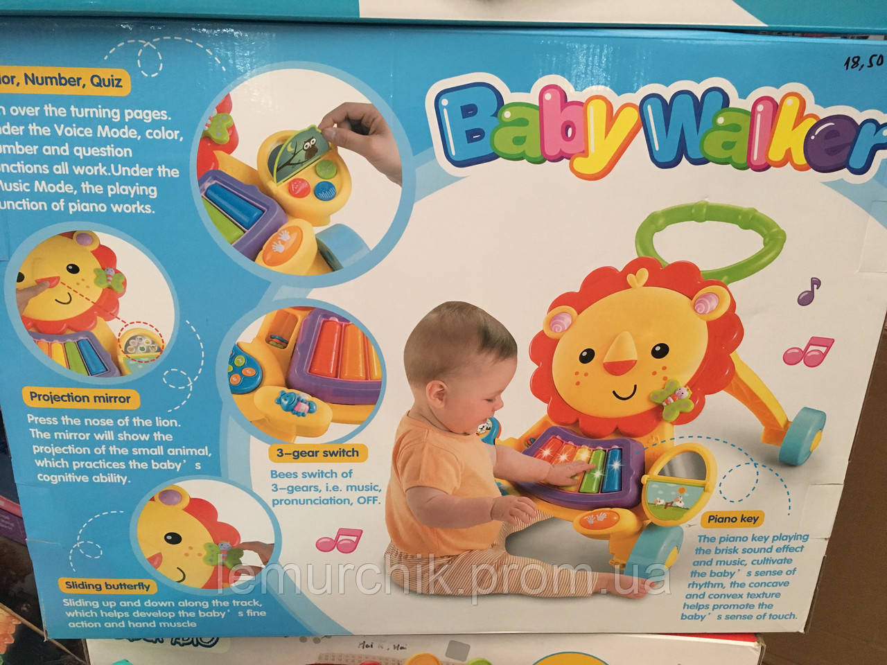 

Игровой центр Baby Walker каталка-ходунки (869-52), Разные цвета