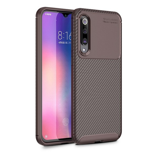 

Накладка для Xiaomi Mi 9 SE TOTO TPU Carbon Fiber 1,5mm Case Coffee