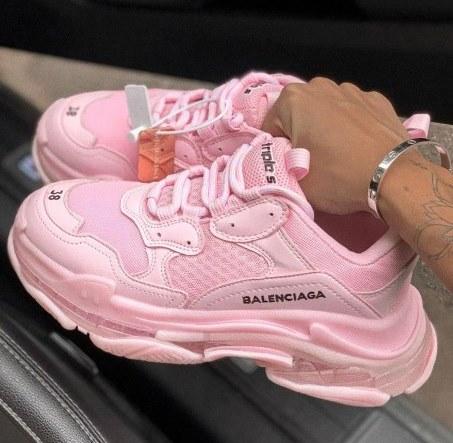 balenciaga baby pink shoes