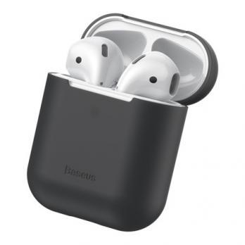 

Чехол Baseus для Apple AirPods 1/2 Black (WIAPPOD-BZ01), Черный