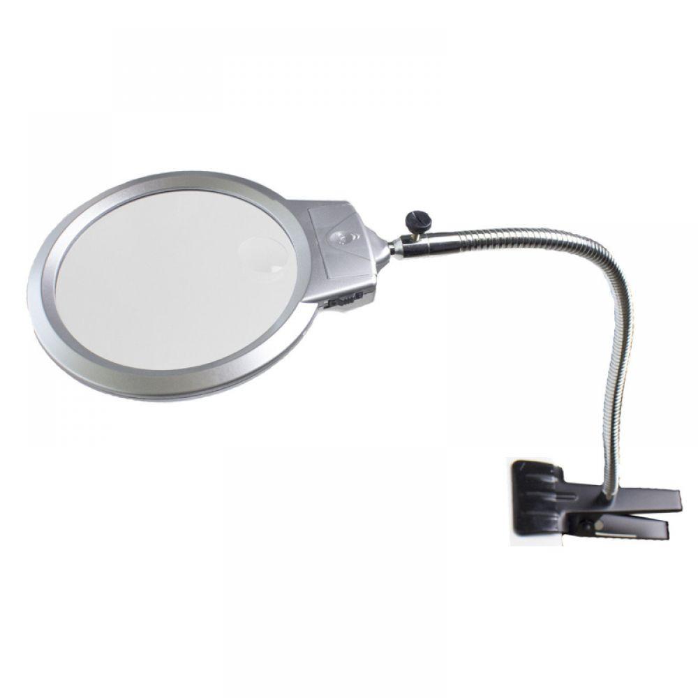 

Лупа на прищепке Magnifier 15120-C LED 2 x 130 мм