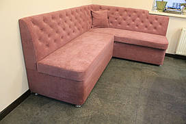 Розкладний кухонний кутовий диван з індивідуальним дизайном (Рожевий)