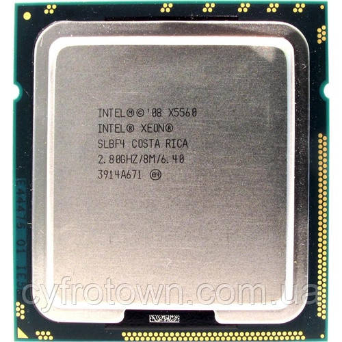 Процессор Intel XEON Quad Core X5560 2.8 GHz/8M s1366 4ядра 8 потоков