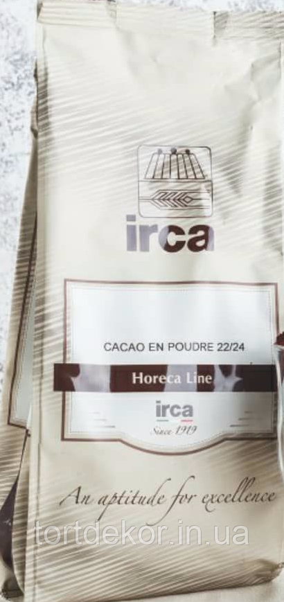 

Какао порошок алкализированный 22-24% итальянский Irca, 1кг