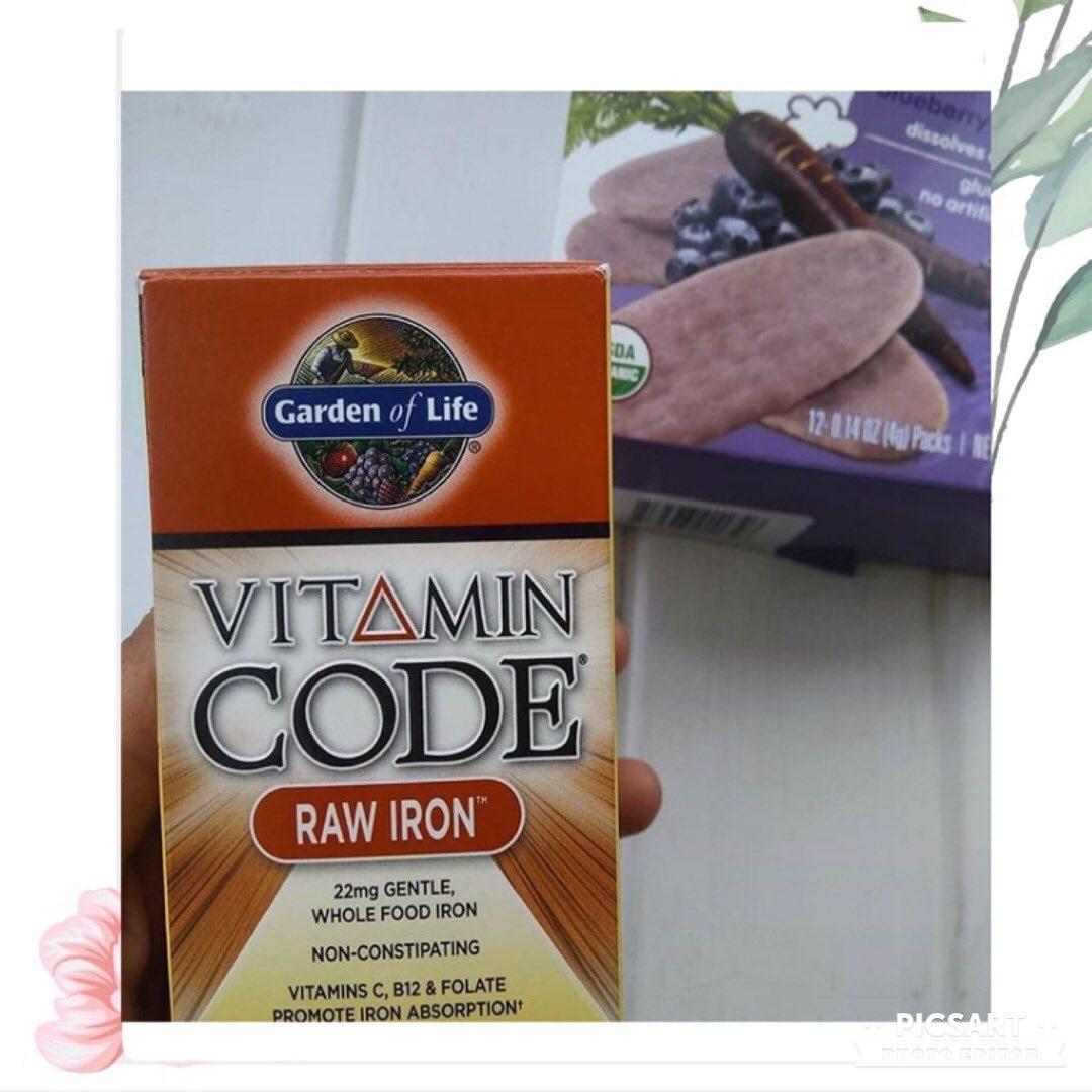 Garden Of Life Vitamin Code Raw Iron 30 Veganskih Kapsul Cena