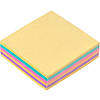 Бумажный блок для заметок цветной офсет клееный 80*80мм 200 листов