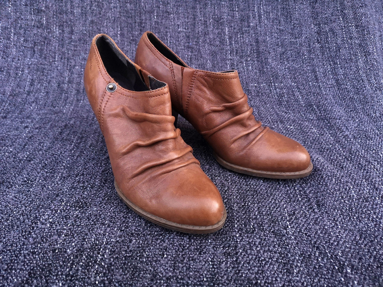 Туфли стильные Roberto Santi, кожаные, Разм 37 (24 cм), Отл состНет в наличии