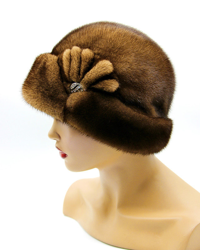 Шляпа норковая женская зимняя 
