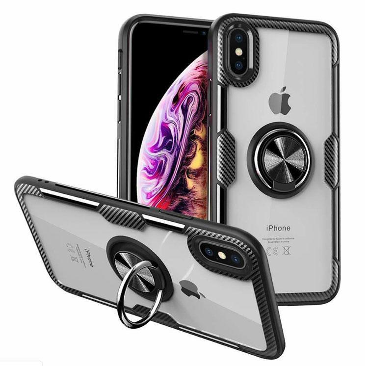 

Чехол Primolux Ring Magnetic Stand для Apple iPhone X / iPhone Xs - Black, Черный
