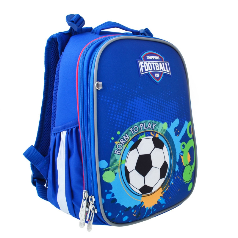 

Рюкзак школьный каркасный YES H-25 "Born To Play" (556183), Синий