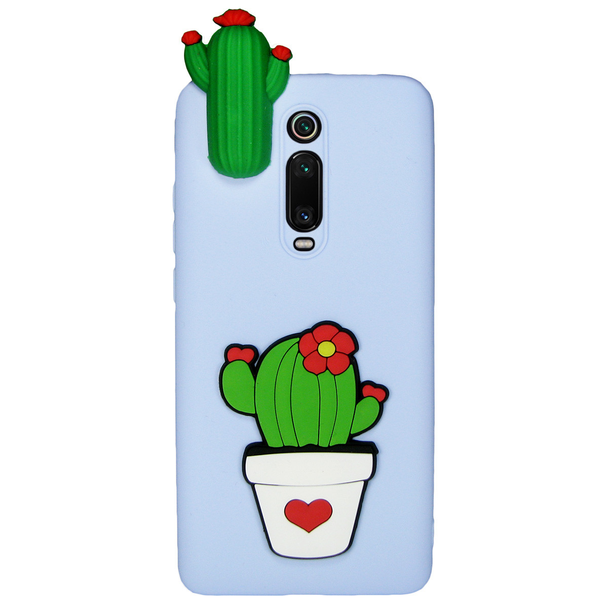 

Чехол Cartoon 3D Case для Xiaomi Mi 9T / Mi 9T Pro / Redmi K20 / Redmi K20 Pro Кактусы, Голубой